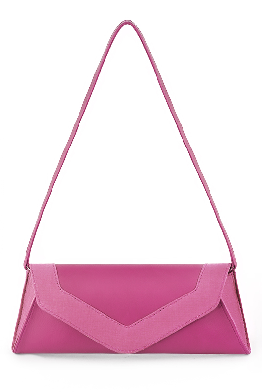 Pochette femme habillee rose fuchsia